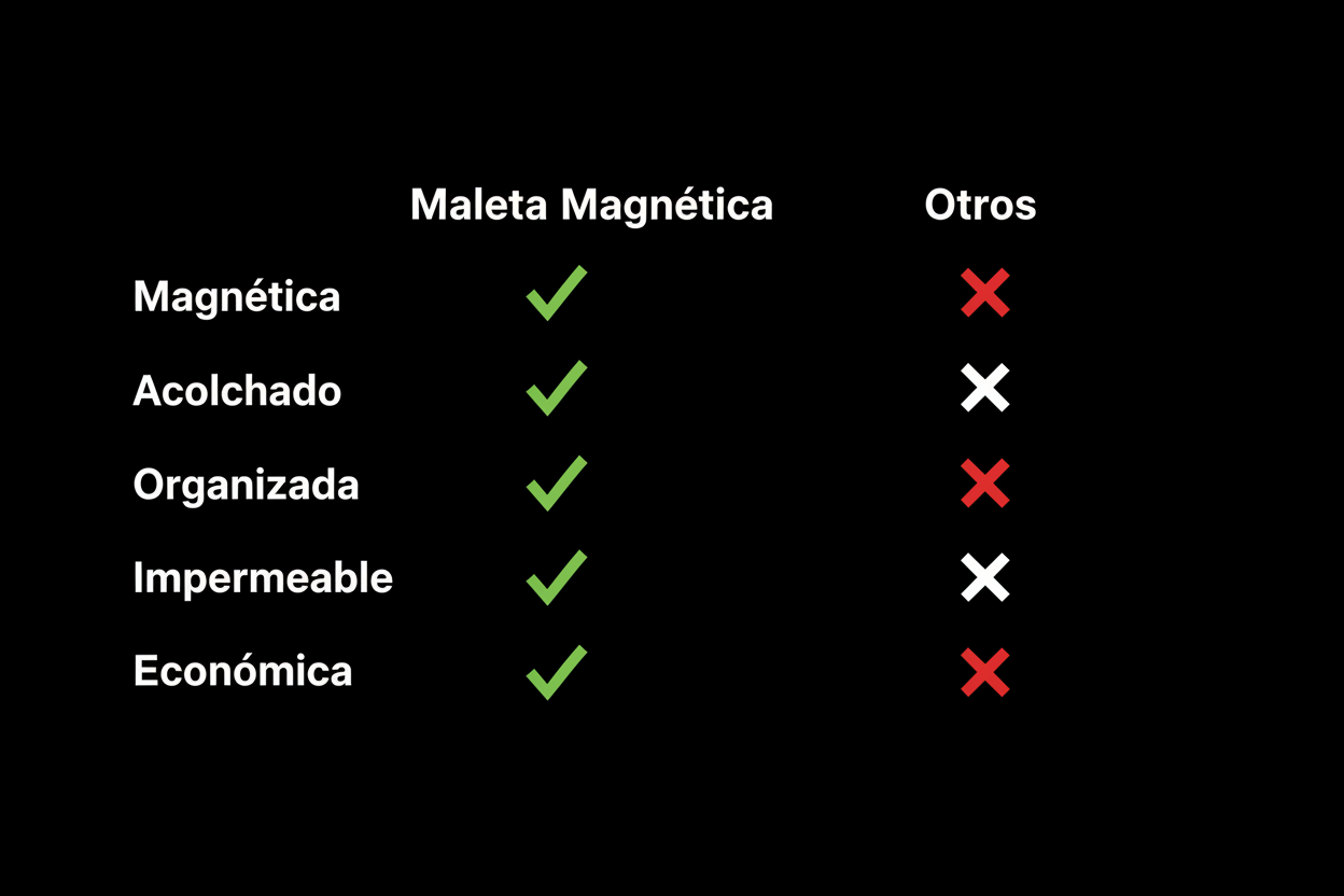 Cuadro comparativo con fondo negro